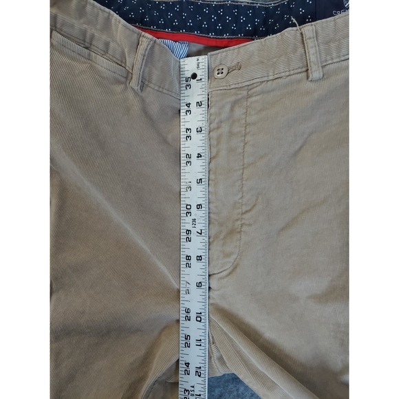 Cremieux Pants Mens 36x32 Beige Madison Corduroys Comfort Stretch Flat Front - Picture 8 of 11